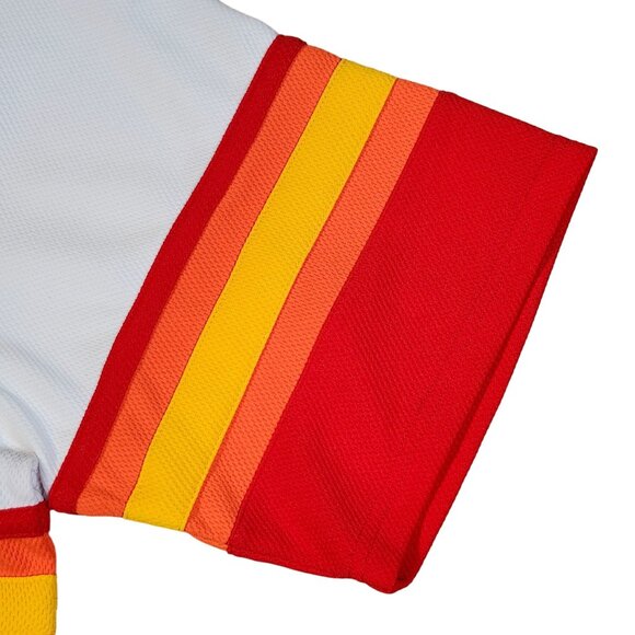 Disneyland Resort Team Mickey Baseball Jersey XL Polyester Orange & White - Picture 8 of 11